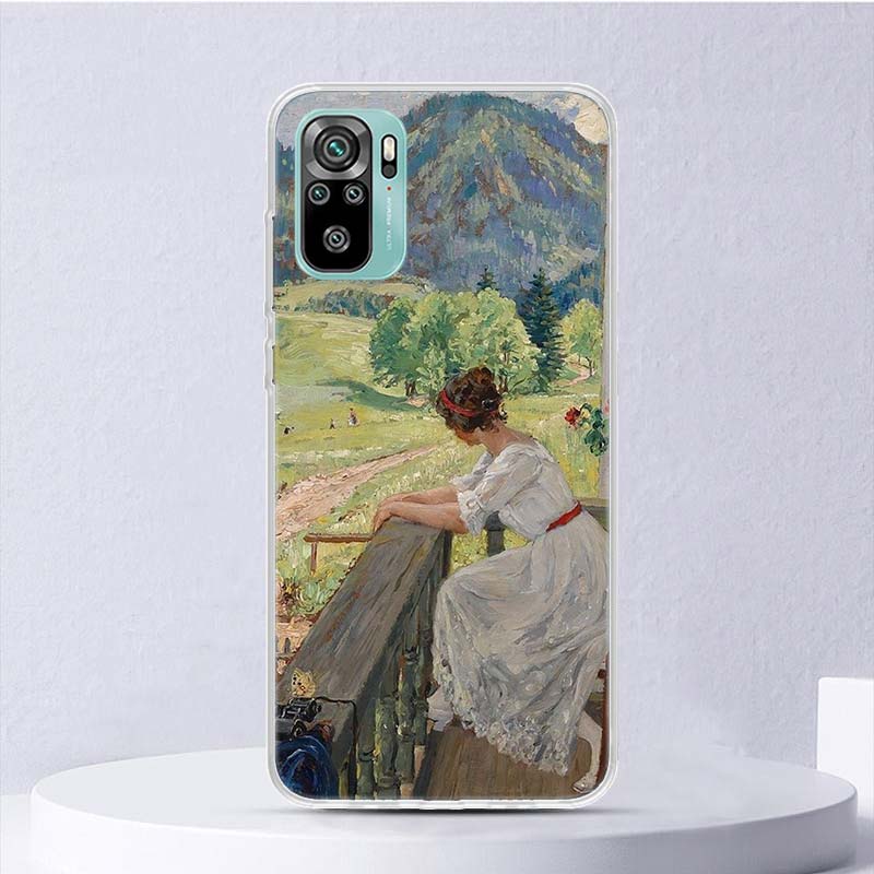 Claude Monet Garden Lotus Bridge Soft Case For Xiaomi Redmi Note 14 13 12S 11S 10S 12 Pro Plus Phone Cover 11 10 11E 11T Note14