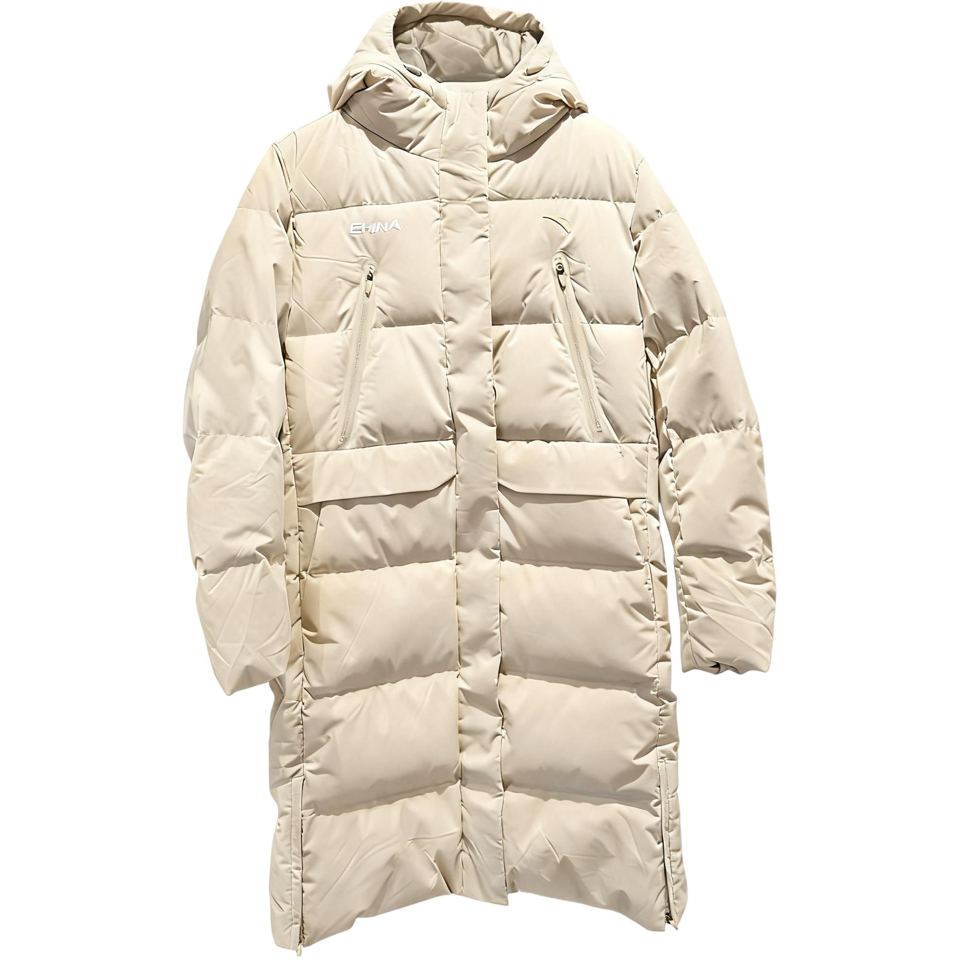 

Anta Тренировочная серия Песочно-серый Горячий + Водостойкий Удобный Теплый Пуховик средней длины Женская верхняя одежда 162617911-2 2XL