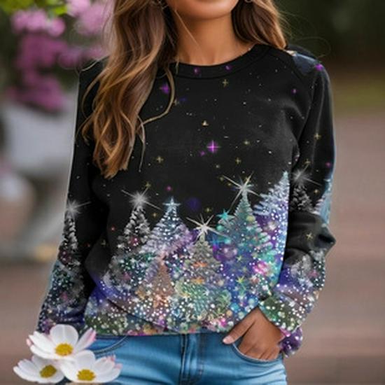 New Women's Mesh Print Slim Fit Long-Sleeve T-Shirt: European & American Spring/Autumn Fashion Trend