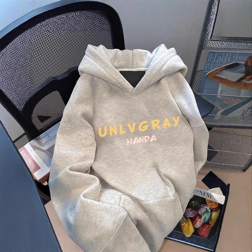 500G Korean Style Hooded Sweatshirt: Versatile Loose Fit for Autumn/Winter