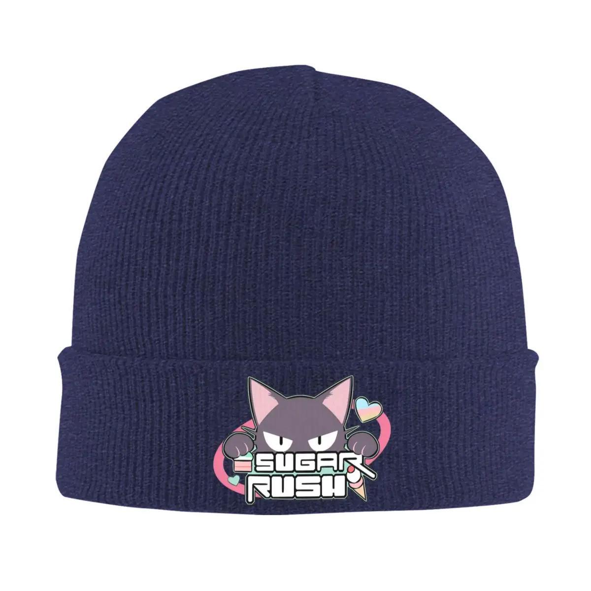 

After School Sweets Club Blue Archive Sugar Rush Logo Hat Autumn Winter Skullies Beanies Ski Anime Caps Unisex Acrylic Skullcap