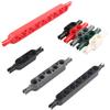 Small Particle Building Block High-tech Parts Thick Holes Beam Double Head With Pins Compatible Featuring Lego Brick