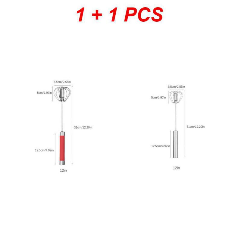 Kitchen Semi-Automatic Whisk Egg Beater Stainless Steel Manual Egg Beater and Cream Mixer Kitchen Mixer Egg Separator Tools