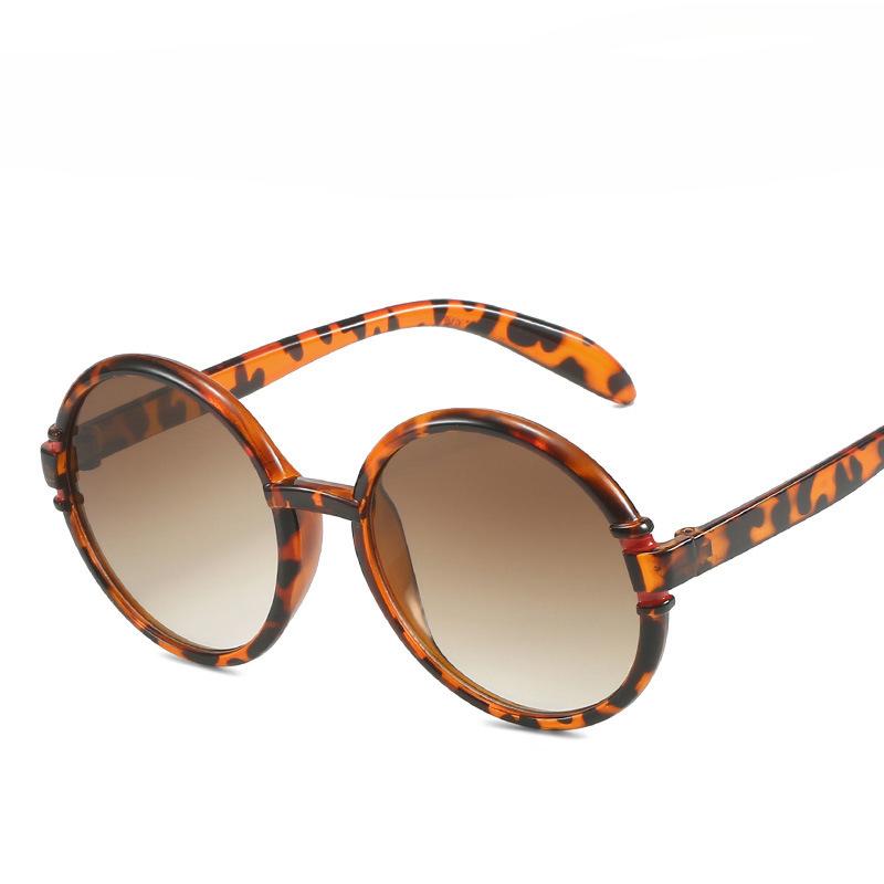 Luxury  Designer Round Sunglasses for Women Men  Vintage Fashion Sun Glasses Trendy Punk Oversized Big Frame Shades