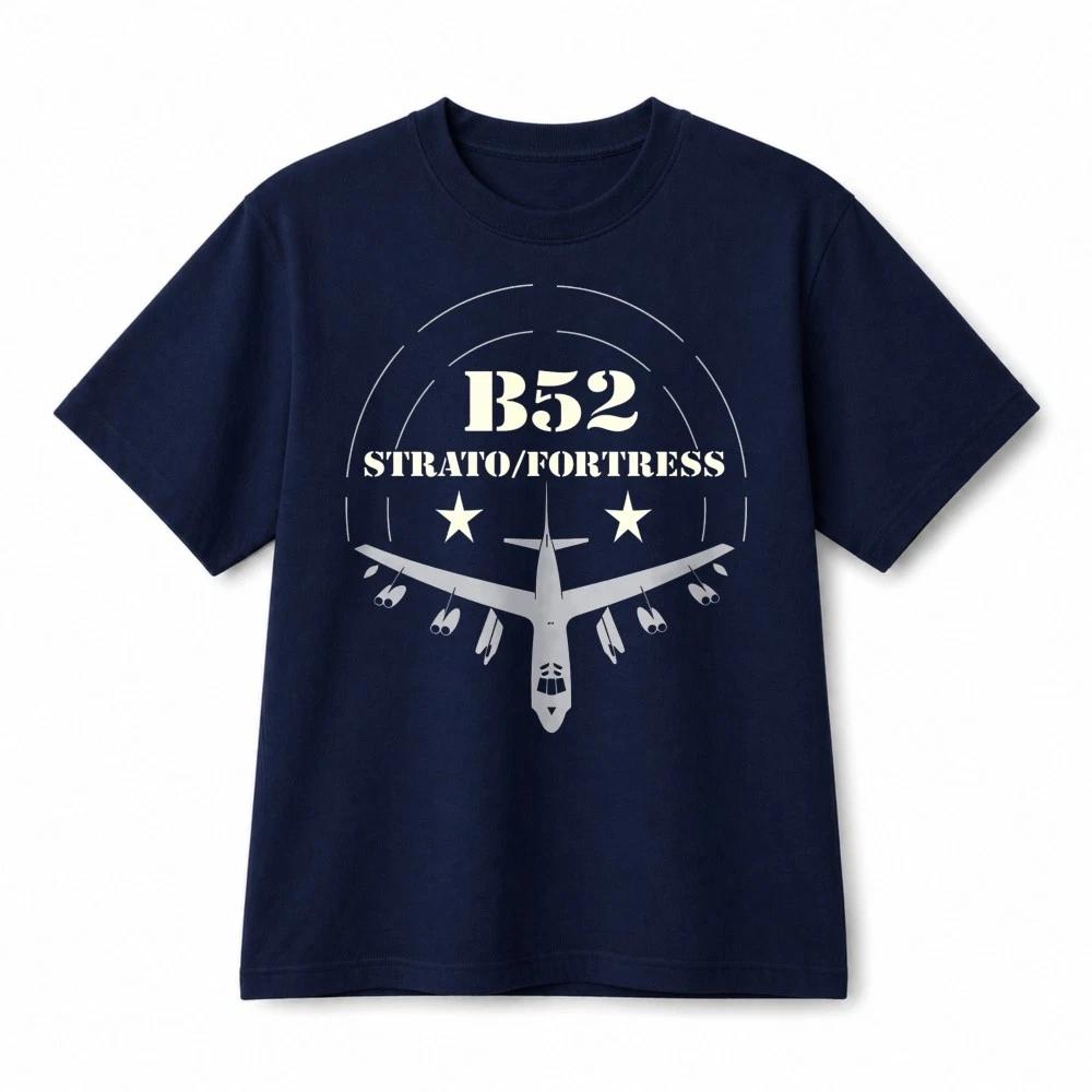 B-52 Stratofortress Bomber US Air Force Patriotic Retro Graphic Cotton T-Shirt 4XL