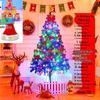 White Christmas Tree Set with 1m, 1.5m, 1.8m Trees - Snow-Decorated Holiday Decor for Home
