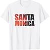 Santa Monica T-Shirt Beach Palm Tree T-Shirt for Men Women Kids