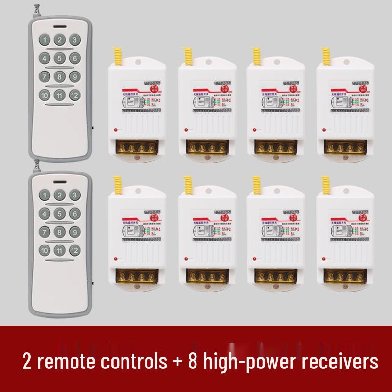 High-Power Submersible Pump with Smart Wireless Remote and Light Control, 220V Multi-Channel Wiring-Free Power Supply
