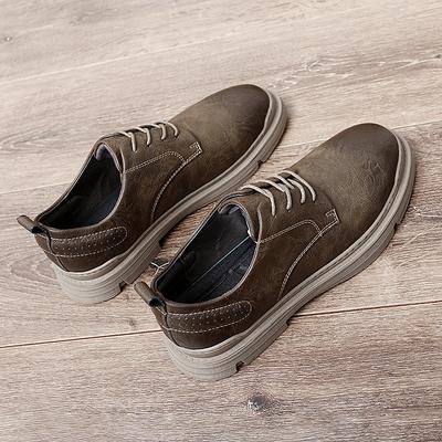 Gorąca sprzedaż All-match Men Casual Shoes Prawdziwej skóry Męskie wygodne buty do chodzenia Luksusowa marka sznurowane Oxfordy dla mężczyzn Buty