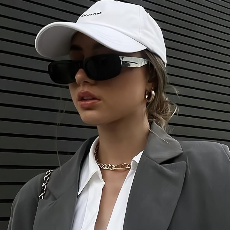 40 PCS Retro 80s/90s Style Black Rectangular Glasses Batch Narrow Frame Plastic Glasses Suitable for Theme Parties