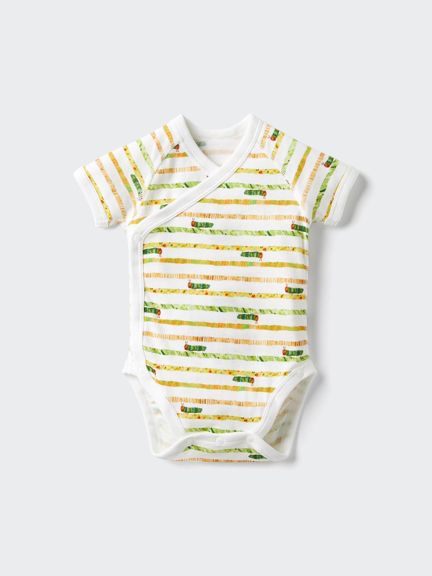 

Uniqlo Боди-книжка с картинками с коротким рукавом B 01 OFF WHITE/BABY 60