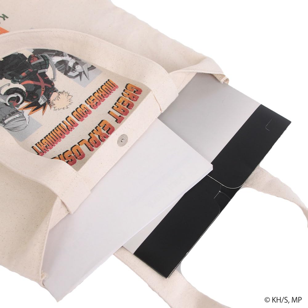 Mist Forza Tote Bag Hero Crack Print Canvas Tote Bag ODHA21 [My Academia] Off-White