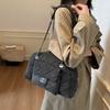 Retro And Old Denim Bags, Fashionable And Simple Commuting In Autumn And Winter, Underarm Bags, Women'S Large-Capacity Tote Bags