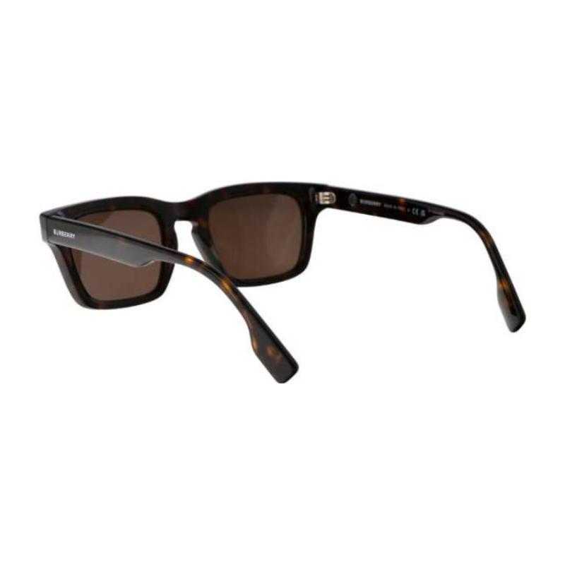 Burberry Temple Logo Acetate Irregular Sunglasses Men's Tortoiseshell
