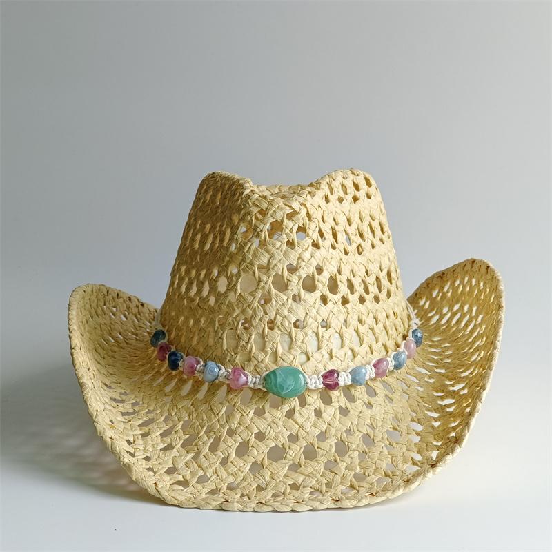 Straw Hat Women's Hat Cowboy New Western Cowboy Sun Hat Spring Knight Hat Men's Jazz Hat Summer Cowboy Hat Sombrero hombre