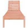 VidaXL Chaise Longue, Siège avec Dossier Réglable, Bain de Soleil, Transat de Jardin Terrasse Balcon, Scandinave, Bois 825075