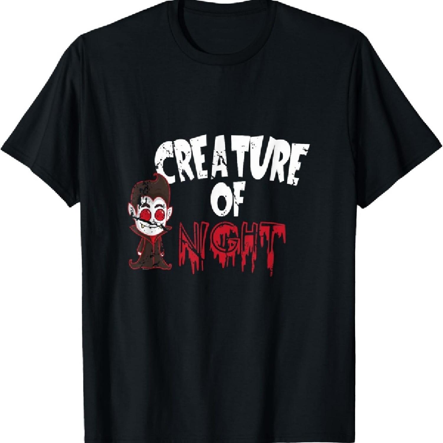 

Cool Dracula Halloween Costume Vampire Creature of the Night T-Shirt S