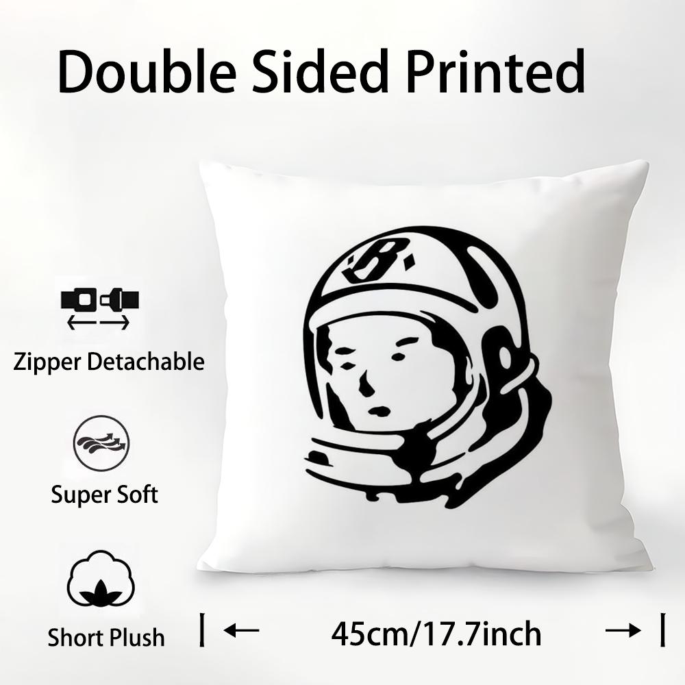 B-Billionaire Boys Club Örngott Plyschtyg Mjukt Dubbelsidigt Tryck Soffkuddfodral Prydnadskuddfodral