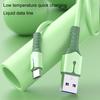 Charging Cable Type-C Charging TPE Silicone 5A Fast Soft Data Cord for Mobile