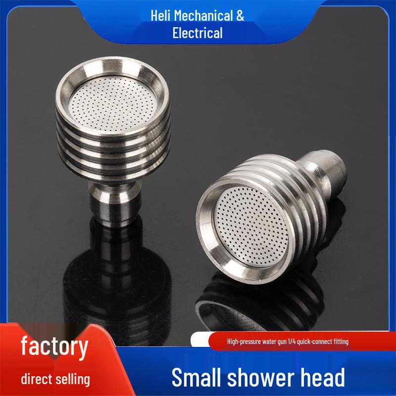 High-Pressure Car Wash Gun: 1/4" Quick Connect Stainless Steel Nozzle for Soft Spray Garden & Vehicle Cleaning.
