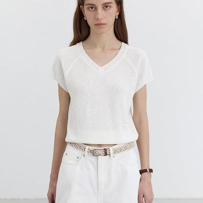 Dunst for WOMEN HANDCRAFTED WEAVING CROCHET BELT ECRU_UDBE5E210CR