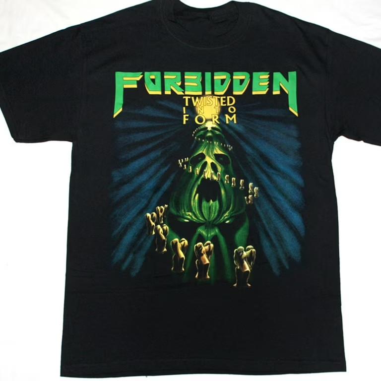 

Forbidden Band Music For Lovers Black T-Shirt Cotton Full Size Unisex T-Shirt XXXL