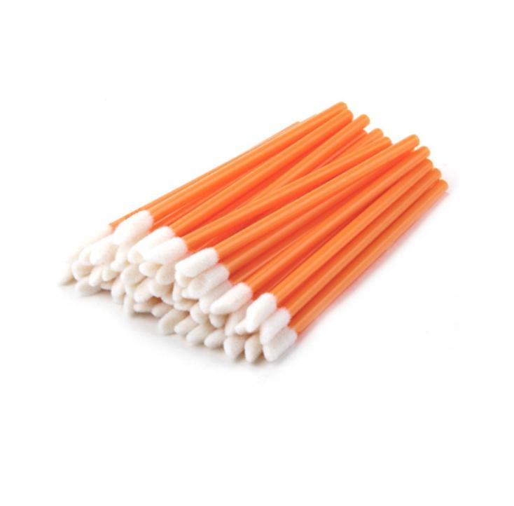 50 шт. Одноразовые кисточки для губ, кисточки для макияжа ресниц, аппликатор для наращивания ресниц, туши, палочки для помады, набор косметических инструментов оранжевый
