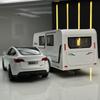 1/32 Scale Tesla Model Y Caravan Metal Diecast Alloy Toy Car Model Trucks For Kids Toys Vehicles Hobbies Collection