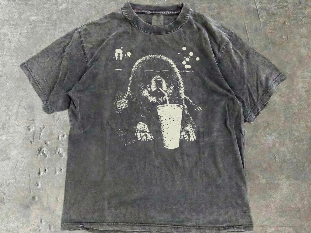 Comfort Colors® Tibetan Mastiff Iced Coffee Shirt, Funny Mastiff Dog Lover Tee, Cool Dog Mom Gift