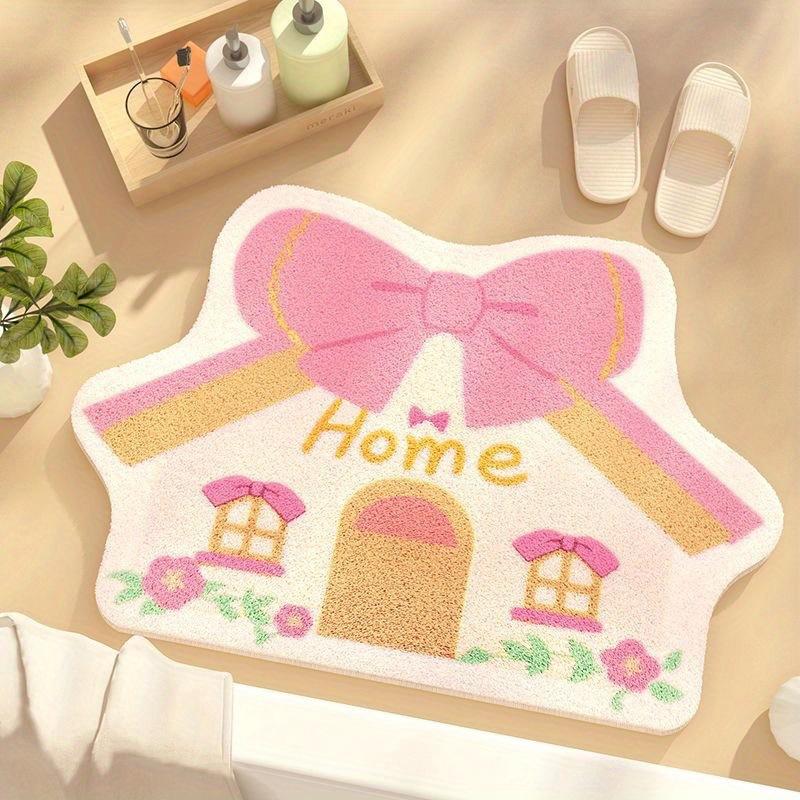 Cute Cat Carpet Bathroom Toilet Floor Mat Entrance Door Anti Slip Floor Mat