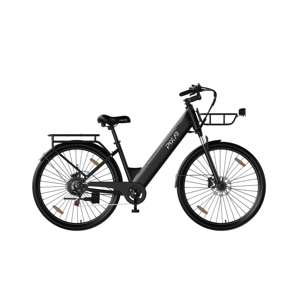 PIXAR C1 PRO Commuter Electric Bike, 36V 18Ah Battery, Shimano 7-Speed, Hydraulic Brakes