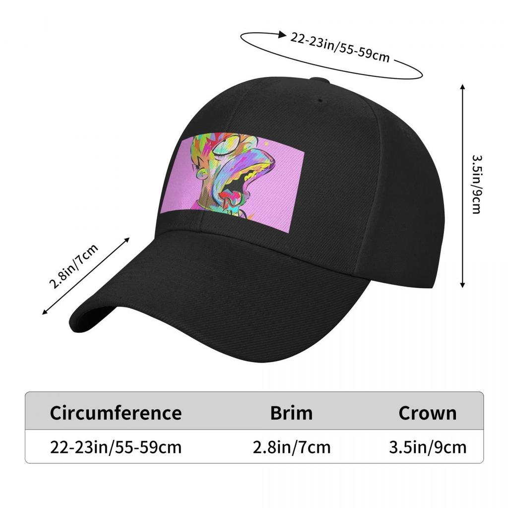 H?MER SíMPS?N graphic art Baseball Cap Funny hats Mountaineering hard hat Hat Luxury Brand Women's Beach Men's