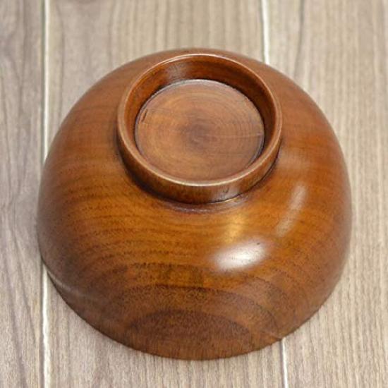 Wooden Soup Dishwasher Miyako Soup with Wood Grain Set of 5 Bowls, Safe, Bowls, Finish,