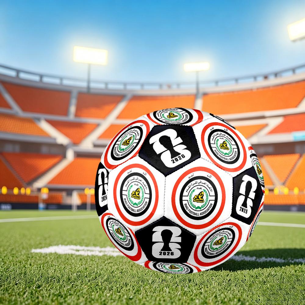 1pc Iraq Football Emblem Size 5 Soccer Ball Professional Match Training Football Indoor &Outdoor Sports Ball Club Training Ball Lightweight Durable y3