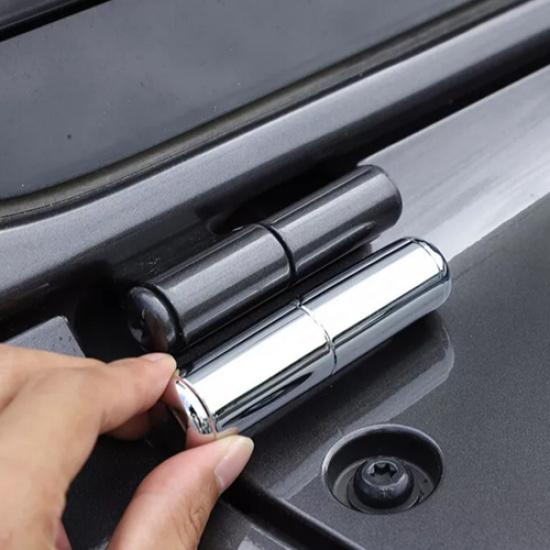 For 18-25 Jeep Gladiator JT/JL Chrome Front Windshield Hinge Cover Trim Decor 2P