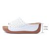 2025 Summer New Plus Size Women’s Open Toe Slippers Outdoor Hollow Platform Wedges Sandals for Comfortable Daily Casual Slippers