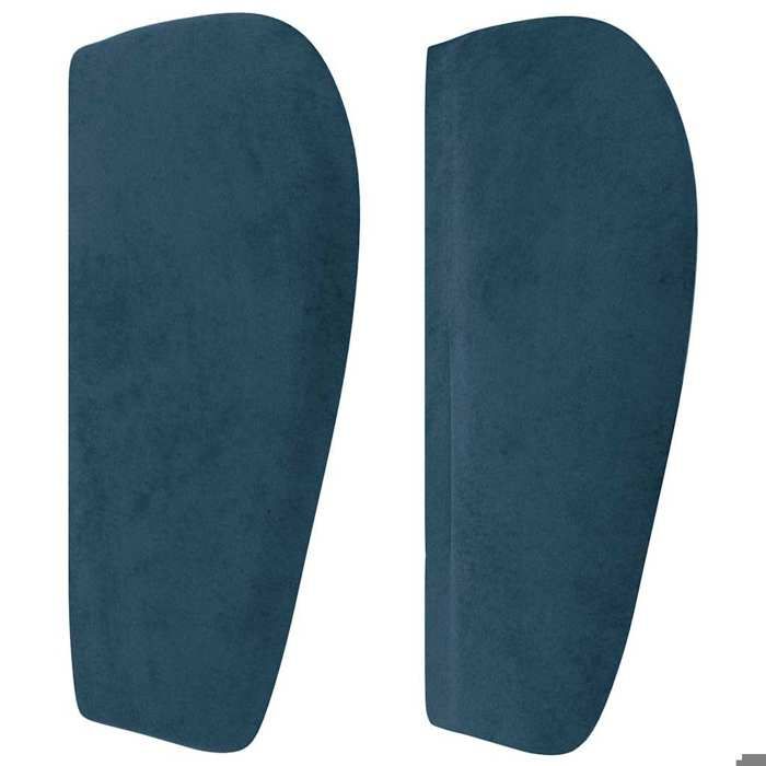 Tête de lit - Maison Exclusive - Velours bleu foncé - 183x23x78/88 cm - Oreilles réglables