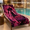 Solo Leveling Custom Name Beach Towel Large Soft Towel for Indoor Bathroom Outdoor Beach