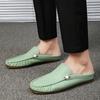 Lightweight for Men Muller New Arrival Outdoor Men Casual Shoes Leather Mens Slip On Shoes All-match Luxury Brand Male Shoes