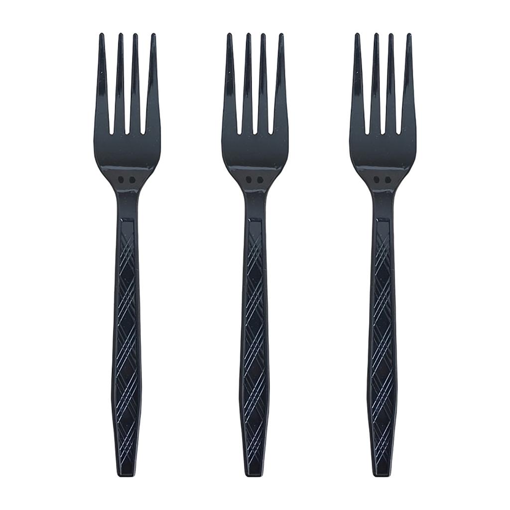 Disposable Plastic Gold Colored Birthday Party Fork