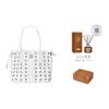 New MCM Liz Visetos Leather Combo Bag, Tote Bag, Shopping Bag, Shoulder Bag, Handbag Regular Women's White MWPDSLR02WT001