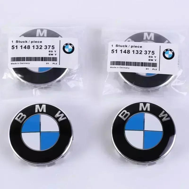 For BMW M X1 X3 For BMW Wheel Hub Caps For BMW 3 Series 5 Series E60 E90 F10 F30 E46 E39 X5 E53 E70 E38 Z4 4Pcs 56mm 68mm BMW Emblem