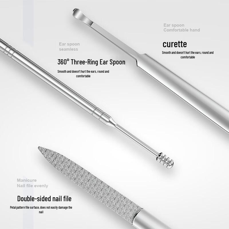 SEESOO Mini 2-in-1 Manicure & Ear Pick Set