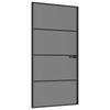 Interior Door 102.5 X 201.5 Cm Tempered Glass and Aluminum