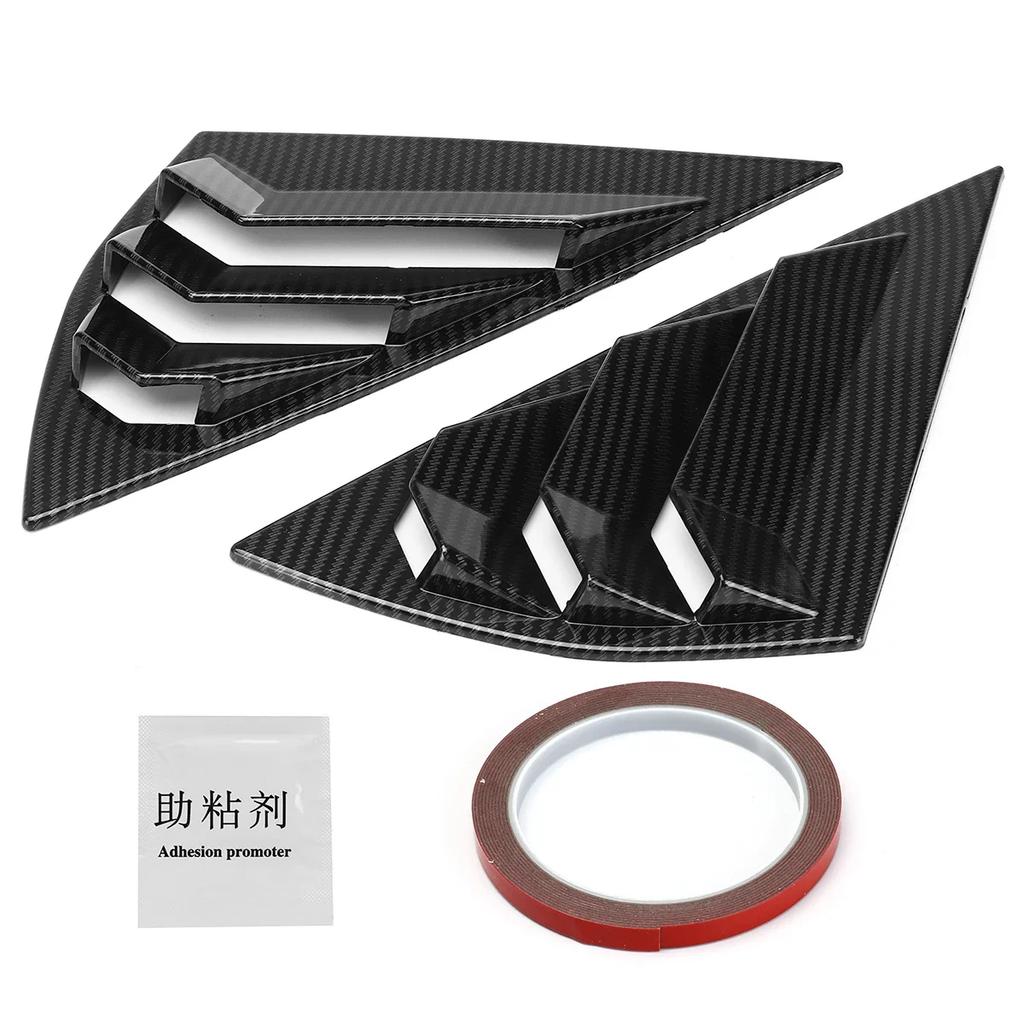 Rear Side Window Scoop Visor Cover Louvers Covers For Ford Electric Horse Mustang Mach-E 2025 2025 Rear Window Louvers