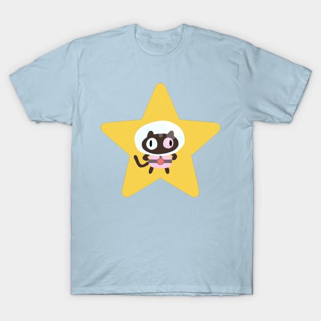 

Men Black Print T-shirt Steven Universe Cookie Cat No-Cut Transfer Paper Print Cotton Tshirt L світло-синій колір