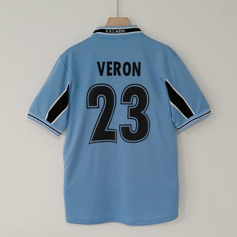1998-1999 Retro Lazio Home Away Soccer Jersey 13 Nesta 23 Veron Short Sleeve Football Shirt