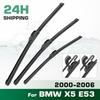 For BMW X5 E53 2000-2006 2001 2002 2003 2004 2005 Wiper Front & Rear Wiper Blades Windshield Windscreen Window Brushes 24"22"18
