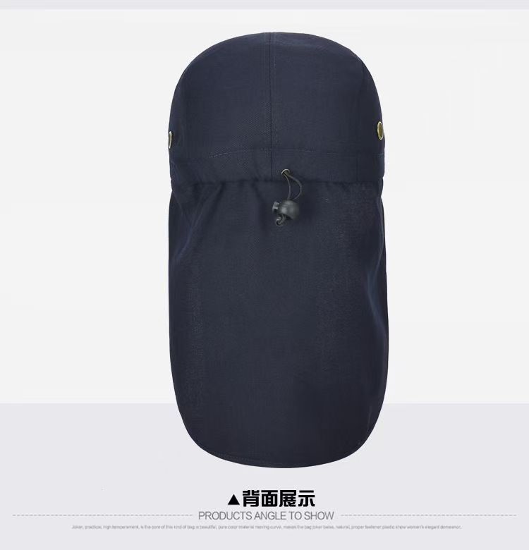 Outdoor Hiking Fishing Hat Sun Protection Cap with Neck Flap for Men Women