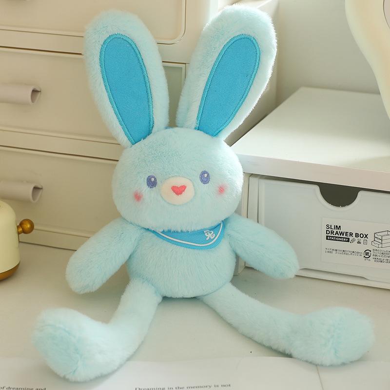 Funny Pull Ear Rabbit Plush Pendant Cute Doll Toy Keychain